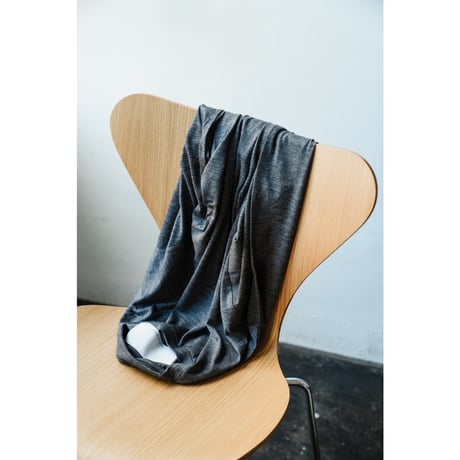 nonnotte "Super140' Washable Wool Jersey" C/N Oversized Tapered Long Sleeve