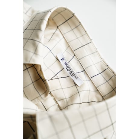 MAATEE&SONS SHORT POINT SHIRTS "tattersall"