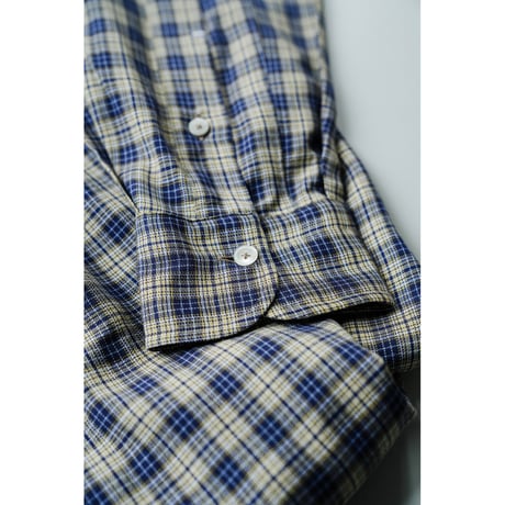 MAATEE&SONS 紐SHIRTS "SILK RAYON CHECK"