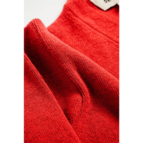 Slopeslow "HARD TWISTED SHETLAND WOOL" CROSS V NECK SWEATER