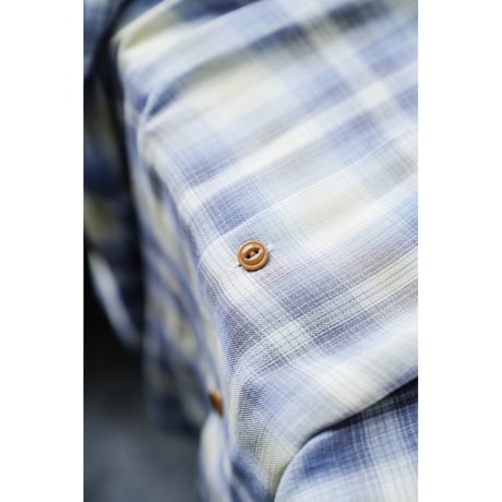 MAATEE&SONS OPEN COLLAR SHIRTS "RAYON SILK WHITE OMBRE"