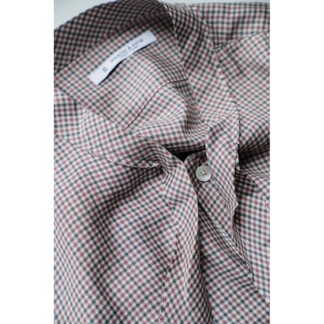MAATEE&SONS 紐SHIRTS "SILK RAYON CHECK"