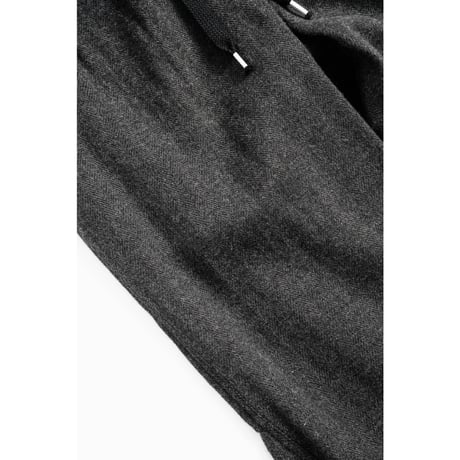 MAATEE&SONS EASY PANTS "LINENCASH SOFT TWEED HERINGBONE"