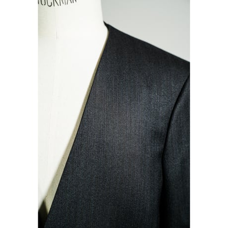 LEA BOBERG Ex. NL BLAZER - DARK NAVY TWIST HERRINGBOONE