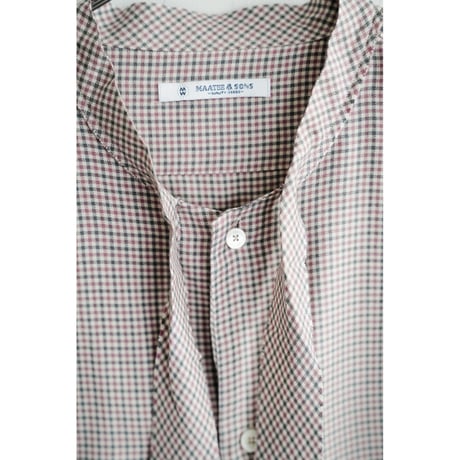 MAATEE&SONS 紐SHIRTS "SILK RAYON CHECK"