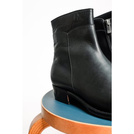 Post Production Side Zip Boots "Horse Wax"