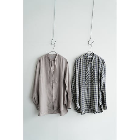 MAATEE&SONS 紐SHIRTS "SILK RAYON CHECK"