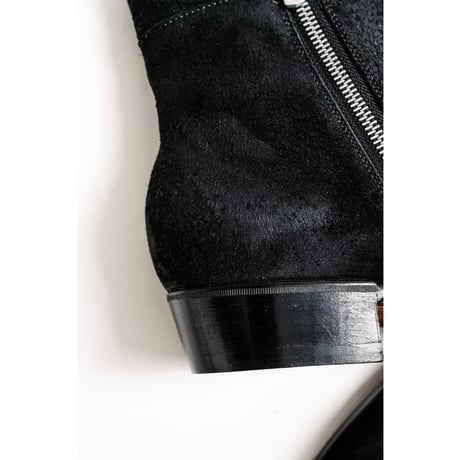 Post Production Ex. Side Zip Boots "Horse Reverse"