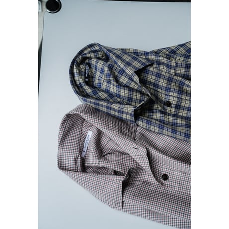 MAATEE&SONS OVER SHIRTS "SILK RAYON CHECK"