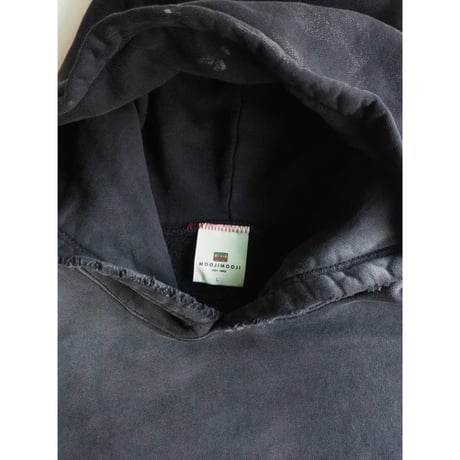 MOOJIMOOJI/OVERSIZE CROP HOODIE AGED