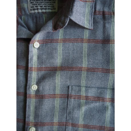 SUNNY ELEMENT/Vineyard Shirt(Grey Check)