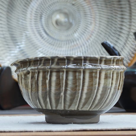 和食器 小鹿田焼 黒木昌伸窯 片口 小鉢 12cm 刷毛目 白
