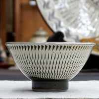 和食器 小鹿田焼 黒木昌伸窯 茶碗 小 12cm 飛び鉋 白