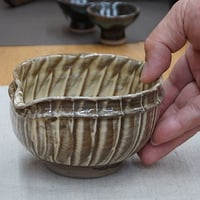 和食器 小鹿田焼 黒木昌伸窯 片口 小鉢 12cm 刷毛目 白