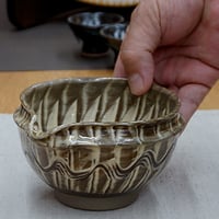 和食器 小鹿田焼 黒木昌伸窯 片口 小鉢 12cm 刷毛目 櫛目 白
