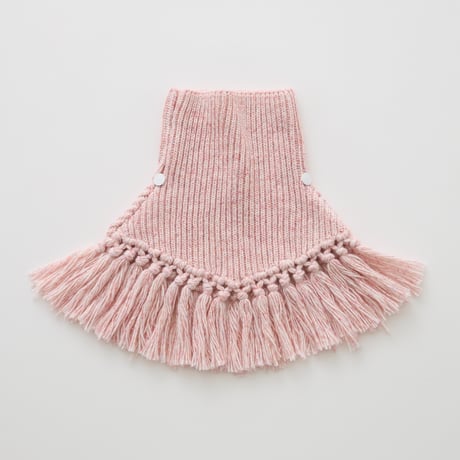 Nep yarn Rib Knit cape