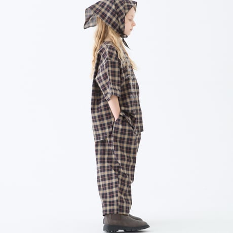 Brit Check Wide Pants  size140