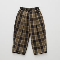 Womens Block Check Barrel Pants