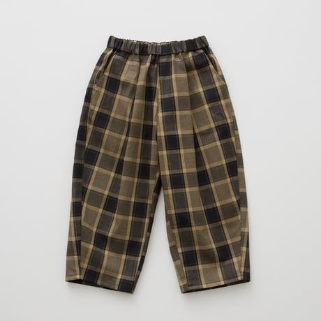 Womens Block Check Barrel Pants