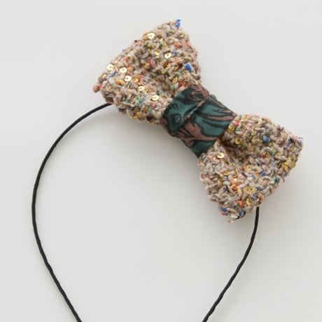 Tweed Ribbon Alice Band