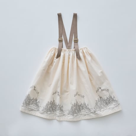 ElfHeim Suspenders Skirt size90