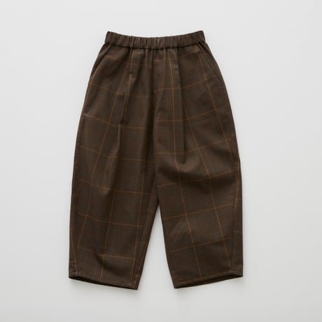 Womens Block Check Barrel Pants