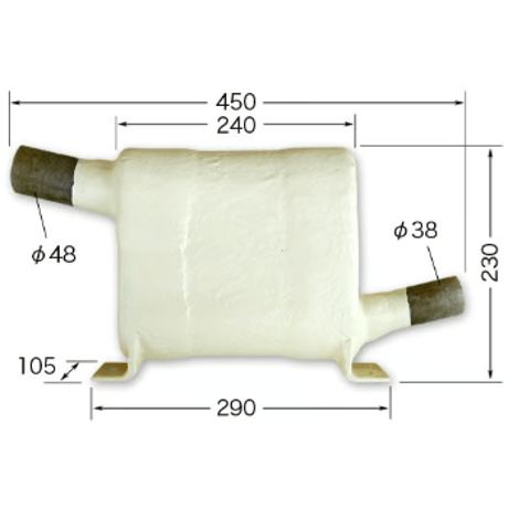 FRP製ウォーターロック（ヤンマー1GM・2GM用）