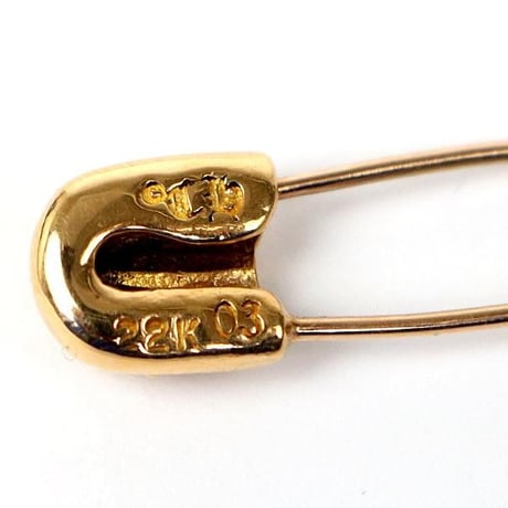 Chrome Hearts 22K Small Safety Pin 1P Diamond Charm #32206