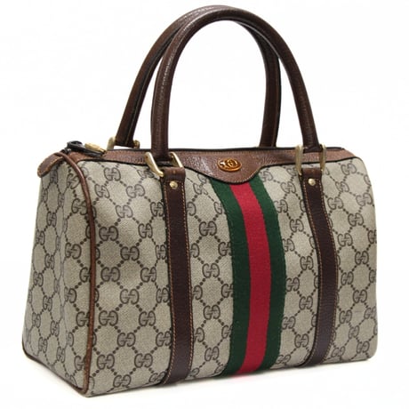 GUCCI Mini Bowling Bag GG Canvas Beige #76205