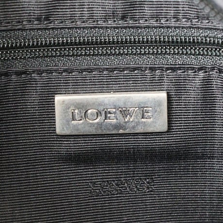 LOEWE Old Model Amazona 28 Handbag Leather Black #76377