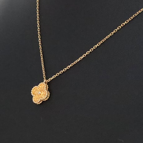 Van Cleef＆Arpels Sweet Alhambra Pendant Necklace 18K Pink Gold ＃20293