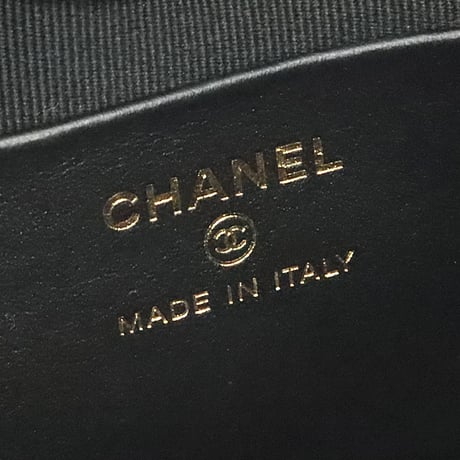 CHANEL 31 Nano Shoulder Bag Quilted Shiny Calfskin Black #20234