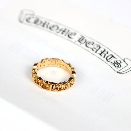 Chrome Hearts 22K 【CHROME】 Band Small Ring #103792