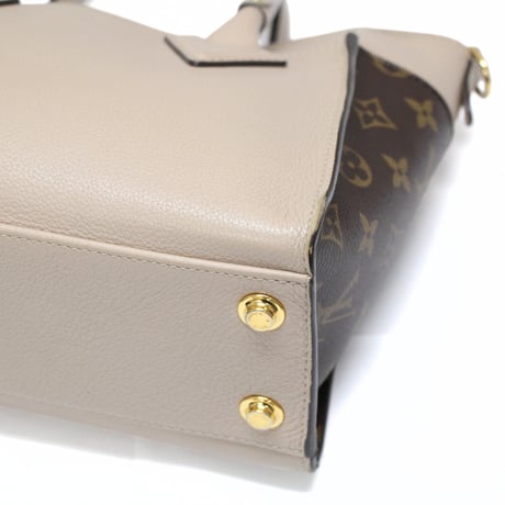 Louis Vuitton On My Side PM Handbag Monogram Canvas Calfskin Leather M57729 RFID #76035