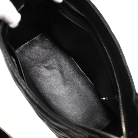 CHANEL Medallion Tote Bag Quilted Caviar Black #76800
