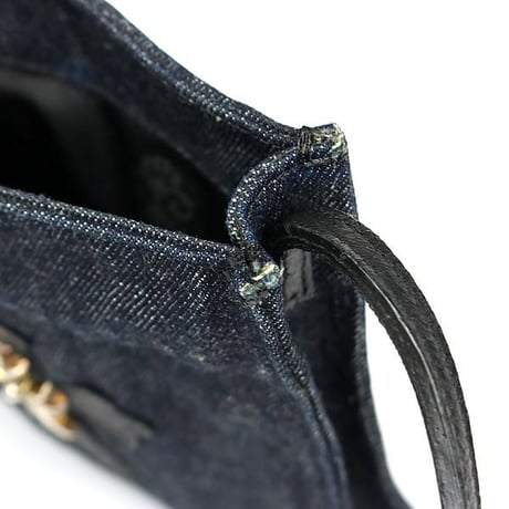 Chrome Hearts CH Cross Patch Square Pocket Denim Shoulder Bag #104227
