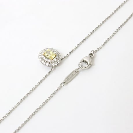 TIFFANY＆Co. Soreste Necklace Platinum Fancy Intense Yellow Diamond #19535