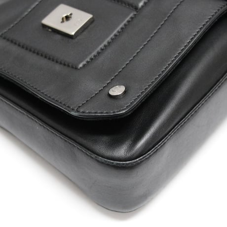 Christian Dior Street Chic Shoulder Bag Leather Black ＃76470