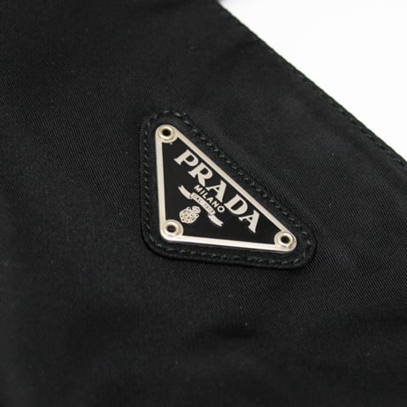 PRADA Tote Bag Nylon Black ＃75692