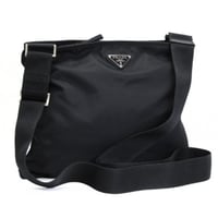 PRADA Triangle Logo Shoulder Bag Nylon Black #75900