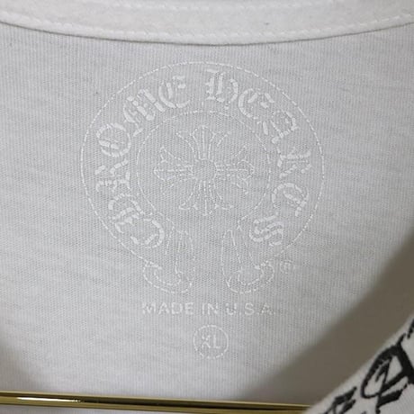 Chrome Hearts Neck Print Logo T-Shirt White #103826