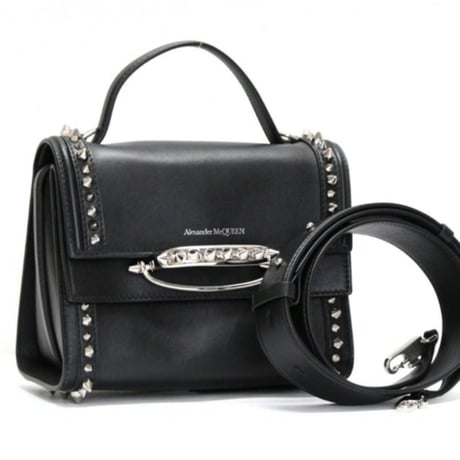 Alexander McQueen Brand-New The Story 2way Shoulder Bag Black #32232