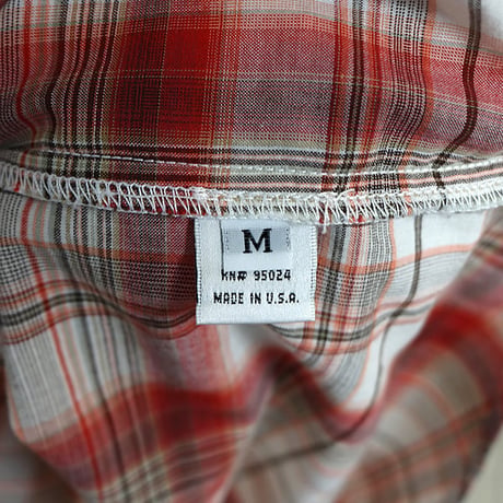 Chrome Hearts Large Leather Cross Patch Flannel Shirt #31595