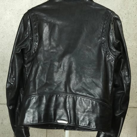 CHROME HEARTS Basic Moto Riders Jacket DSMG Exclusive Horse Leather Black  ＃31584