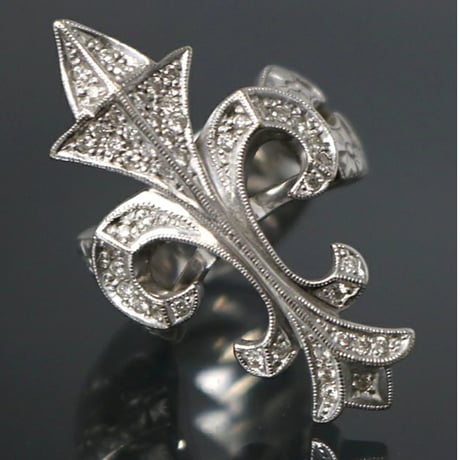 Loree Rodkin Pave Diamond Ring 18K White Gold #101070