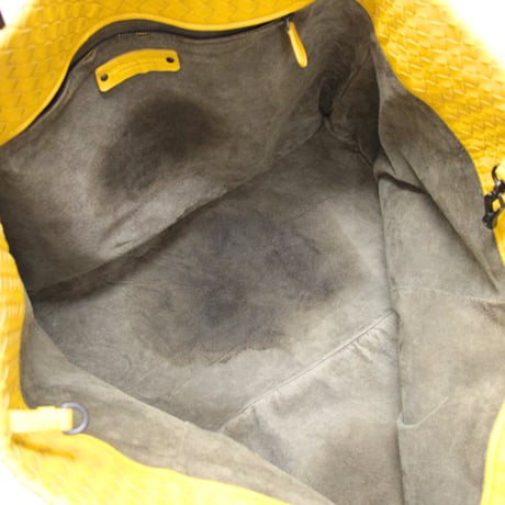 BOTTEGA VENETA Cesta Tote Bag Intrecciato Leather Yellow #76047