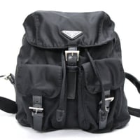 PRADA Backpack Nylon Black #76061
