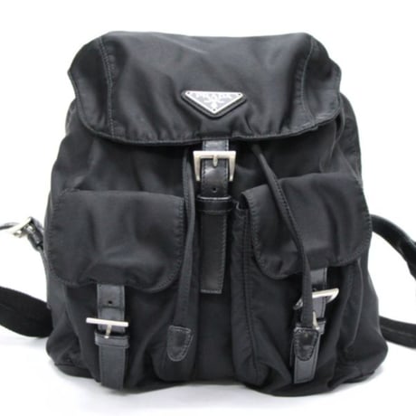 PRADA Backpack Nylon Black #76061