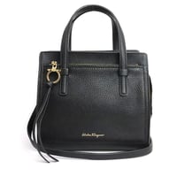 Salvatore Ferragamo Amy Handbag Leather Black #19874