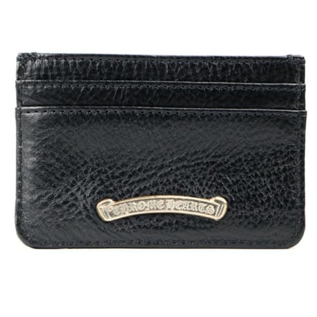 Chrome Hearts Brand-New Double-Sided Scroll Label Card Case #31825